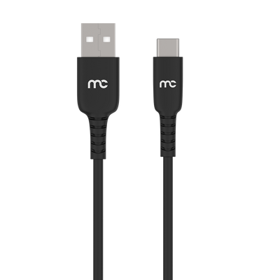 USBA to Type-C Charging and Data Cable for Android phones and iPhones and Tablets C100 Black Cable 1.2m.