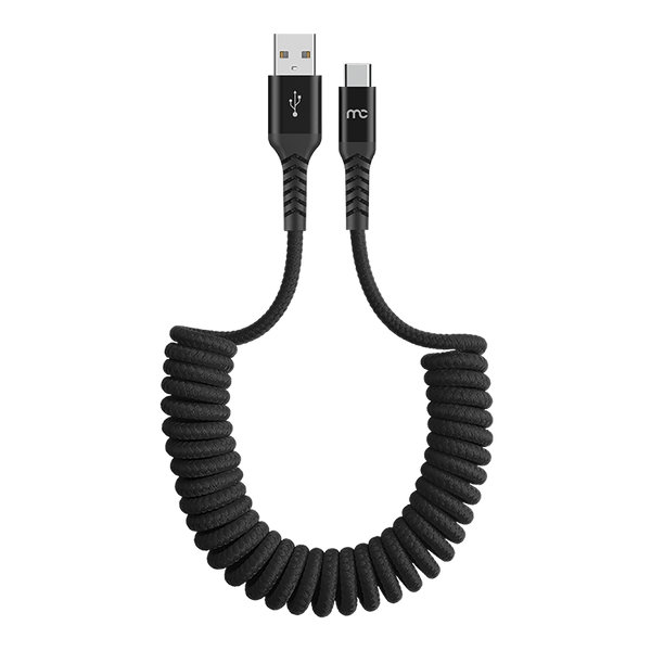 Usb A To Type C Coiled Cable Cc 110 My Candy Tech 