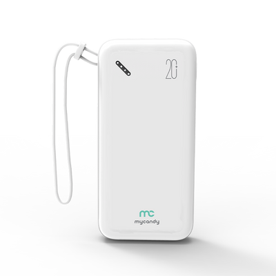20,000 mAh Fast Charging Powerbank White