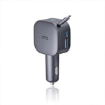 105W Retractable Car Charger CC-E200 Grey