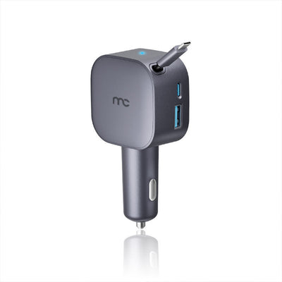 105W Retractable Car Charger CC-E200 Grey