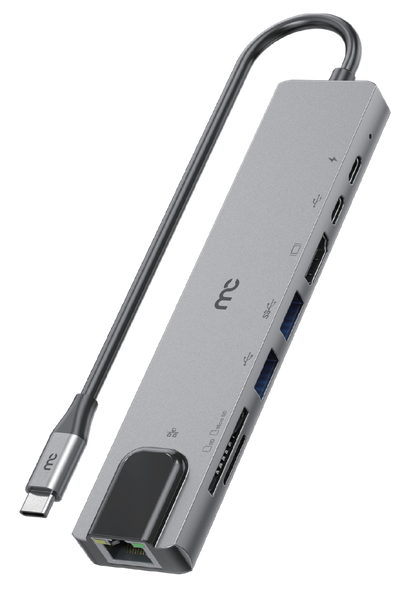 Hub 8-In-1 USB Port HUB-E200 Grey
