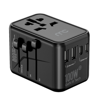 100W International Travel Adaptor ITC-D300 Black