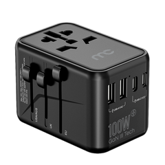 100W International Travel Adaptor ITC-D300 Black