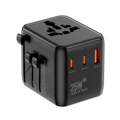 25W Int'L Travel Adaptor ITC-D125 Black