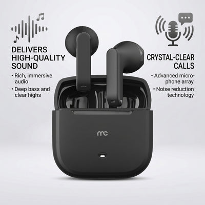 True Wireless ENC Black TWS-E110