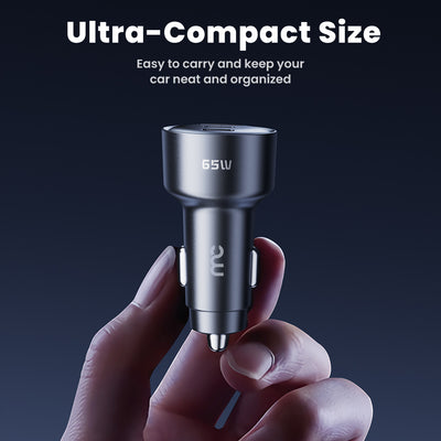 65W Car Charger CC-E165 Grey