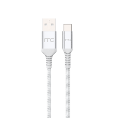 USB-A to Type-C Charge & Sync Cable C-D100A2C White