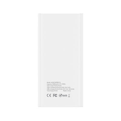 22.5W Powerbank 10K MaH PB-D210 White