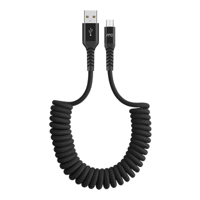 USB-A To Micro Coiled Cable CC-100