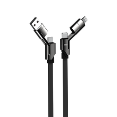 4-in-1 USB-A & Type-C to Type-C & Lightning Cable C-300