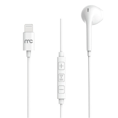 MH3 WIRED MONO HEADSET WITH MFI LIGHTNING CONNECTOR WHITE