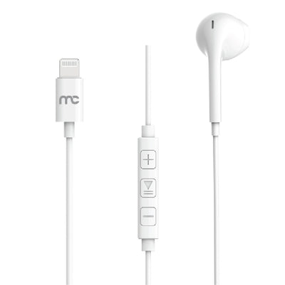 MH3 WIRED MONO HEADSET WITH MFI LIGHTNING CONNECTOR WHITE