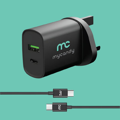 20W TYPE C TRAVEL CHARGER BLACK