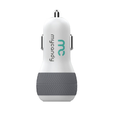 32W Dual Type-C & USB Car Charger With Type-C To Lightning Cable